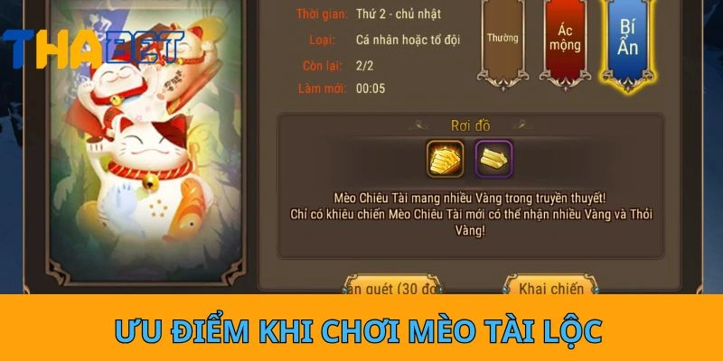 Ưu điểm khi chơi Mèo Tài Lộc